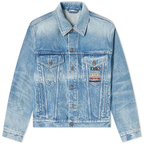 gucci deniem jacket|Gucci denim jacket price.